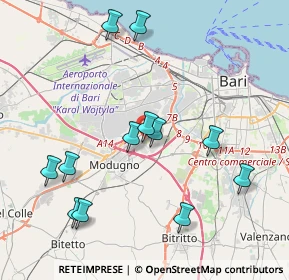 Mappa SP 1 Bari Modugno km 1, 70026 Modugno BA, Italia (4.53083)