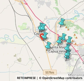 Mappa Strada Statale Appia, 81043 Capua CE, Italia (3.50667)