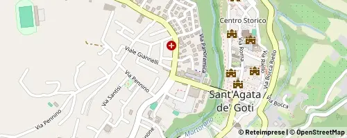 Mappa Sant’Agata de’ Goti