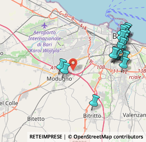 Mappa 1ª Traversa Viale dell'Artigianato, 70026 Modugno BA, Italia (5.2355)