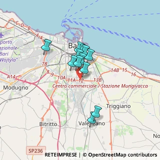 Mappa Strada Statale Adriatica, 70125 Bari BA, Italia (2.58333)