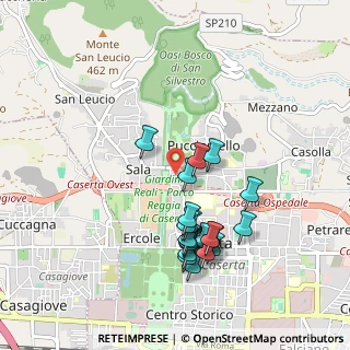 Mappa Via Aviatori D'Italia, 81100 Caserta CE, Italia (0.9795)