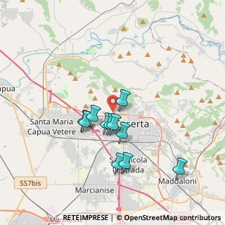 Mappa Via Comunale San Pietro, 81100 Caserta CE, Italia (3.21455)