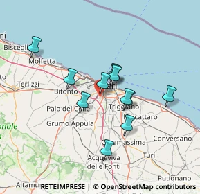 Mappa Strada Modugno-Carbonara, 70124 Bari BA, Italia (11.6725)