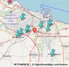 Mappa Strada Modugno-Carbonara, 70124 Bari BA, Italia (4.09364)