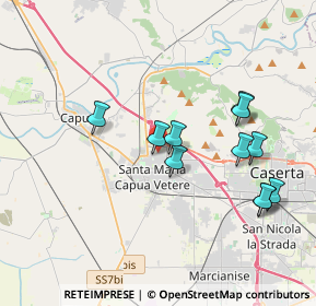 Mappa Via Lussemburgo, 81055 Santa Maria Capua Vetere CE, Italia (3.91273)