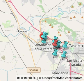 Mappa Via Irlanda, 81055 Santa Maria Capua Vetere CE, Italia (2.84727)