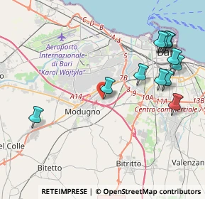 Mappa 1^ Traversa, 70026 Modugno BA, Italia (5.05583)