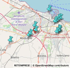 Mappa Via degli Orafi, 70026 Modugno BA, Italia (4.41571)
