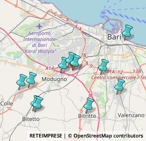 Mappa Via degli Orafi, 70026 Modugno BA, Italia (4.36636)