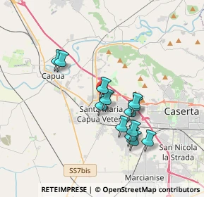 Mappa Via Danimarca, 81055 Santa Maria Capua Vetere CE, Italia (3.29)