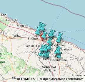 Mappa Midugno bari statale, 70026 Modugno BA, Italia (10.66789)