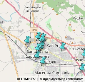 Mappa Via Italia, 81055 Santa Maria Capua Vetere CE, Italia (1.80667)