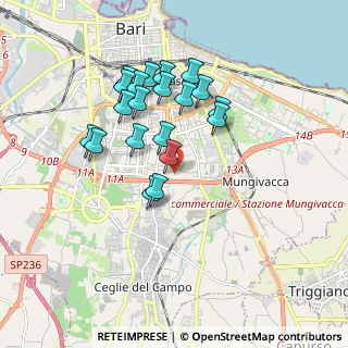 Mappa Via Lagravinese, 70125 Bari BA, Italia (1.7215)