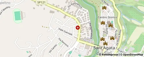 Mappa Sant'Agata de' Goti