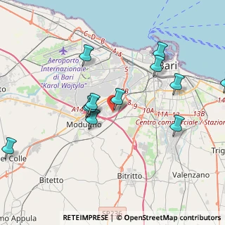 Mappa Zona ART. ASI, 70123 Bari BA, Italia (4.3725)