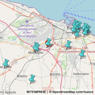 Mappa Largo dei Pittori Snc Zona Artigianale Modugno, 70125 Modugno BA, Italia (5.8475)