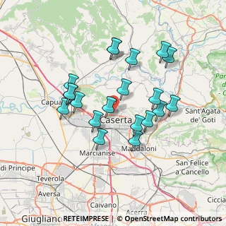 Mappa Via Mulini Reali, 81100 Caserta CE, Italia (7.064)