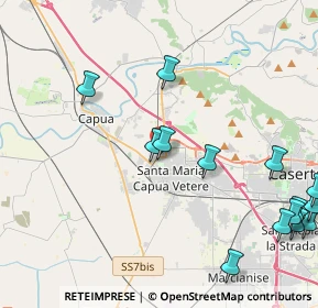 Mappa Via Spartaco, 81055 Santa Maria Capua Vetere CE, Italia (5.95357)