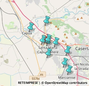 Mappa Via Spartaco, 81055 Santa Maria Capua Vetere CE, Italia (3.71)