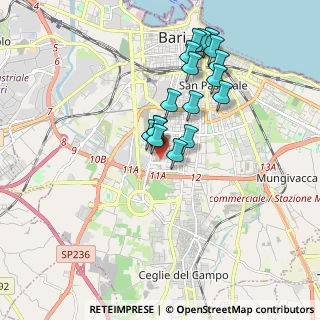 Mappa Viale Giuseppe Bartolo, 70124 Bari BA, Italia (1.74412)