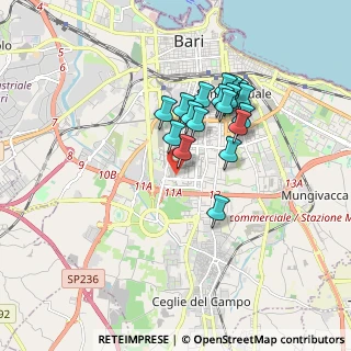 Mappa Viale Giuseppe Bartolo, 70124 Bari BA, Italia (1.55056)