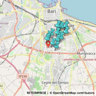 Mappa Viale Giuseppe Bartolo, 70124 Bari BA, Italia (1.29286)