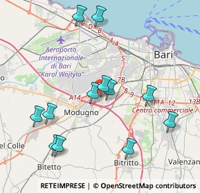 Mappa S.P.1 Bari-Modugno 4 G, 70026 Modugno BA, Italia (4.4675)