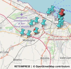 Mappa SP 1 Bari-Modugno 4 G, 70026 Modugno BA, Italia (5.1715)