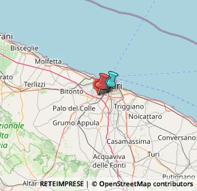 Mappa SP Bari, 70026 Modugno BA, Italia (44.13571)