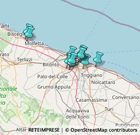 Mappa SP Bari, 70026 Modugno BA, Italia (8.10182)