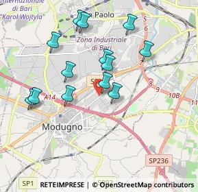 Mappa S.P.1 Bari-Modugno 4 G, 70026 Modugno BA, Italia (1.92615)