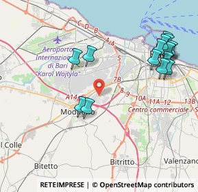 Mappa Strada Provinciale 1 Bari - Modugno km 0, 70026 Modugno BA, Italia (5.02133)