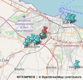 Mappa Strada Provinciale 1 Bari - Modugno km 0, 70026 Modugno BA, Italia (3.37923)