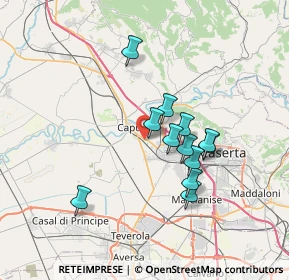 Mappa Via Cappuccini, 81043 Capua CE, Italia (6.21083)