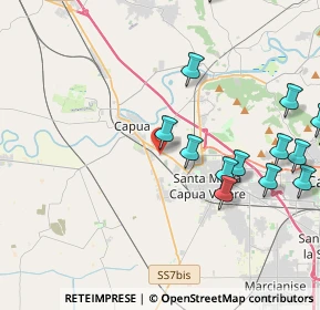 Mappa Via Cappuccini, 81043 Capua CE, Italia (5.41)