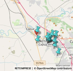 Mappa Via Cappuccini, 81043 Capua CE, Italia (3.37333)