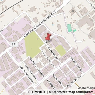 Mappa Via dei Marmisti, 39, 70026 Modugno, Bari (Puglia)