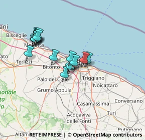 Mappa SP Bari sp1 -modugno, 70026 Modugno BA, Italia (13.34706)
