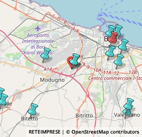 Mappa SP Bari sp1 -modugno, 70026 Modugno BA, Italia (5.71857)