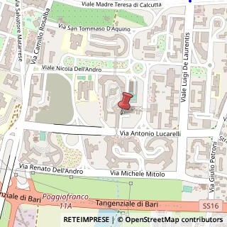 Mappa Via Antonio Lucarelli, 3, 70124 Bari, Bari (Puglia)