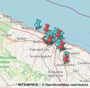 Mappa SP231, 70026 Modugno BA, Italia (9.48889)