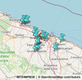 Mappa SP231, 70026 Modugno BA, Italia (10.95857)