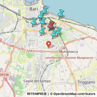 Mappa Strada Vassallo, 70125 Bari BA, Italia (2.01545)