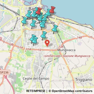 Mappa Strada Vassallo, 70125 Bari BA, Italia (2.38889)