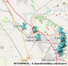 Mappa Strada per Il Cimitero, 81055 Santa Maria Capua Vetere CE, Italia (6.346)