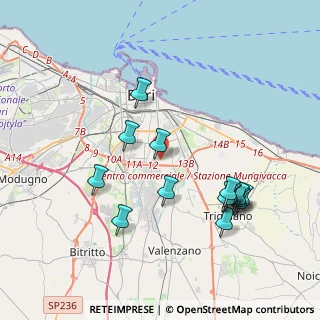 Mappa Strada Vicinale Vassallo, 70125 Bari BA, Italia (4.26533)