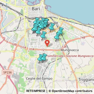 Mappa Strada Vicinale Vassallo, 70125 Bari BA, Italia (1.70833)