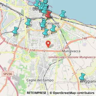 Mappa Strada Vicinale Vassallo, 70125 Bari BA, Italia (3.0555)