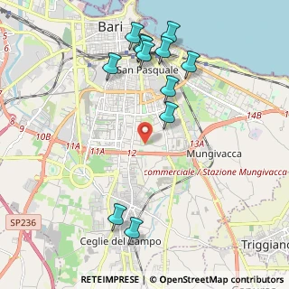Mappa Strada Vicinale Vassallo, 70125 Bari BA, Italia (2.45667)
